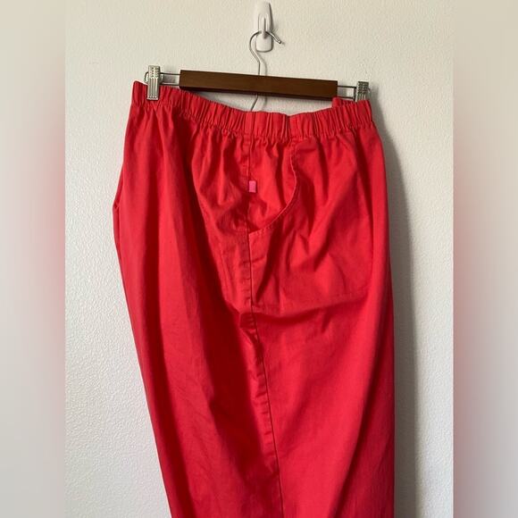 Woman Within 28WP Barbiecore Hot Pink Pull On Stretch Pants Colorful BOHO Mature - Picture 4 of 7